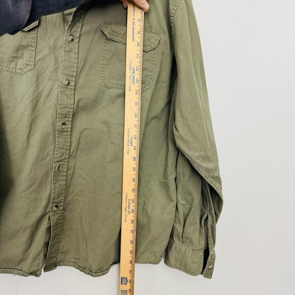 Wrangler Green Long Sleeve Button Up Shirt Men’s Size 3X - Picture 4 of 6